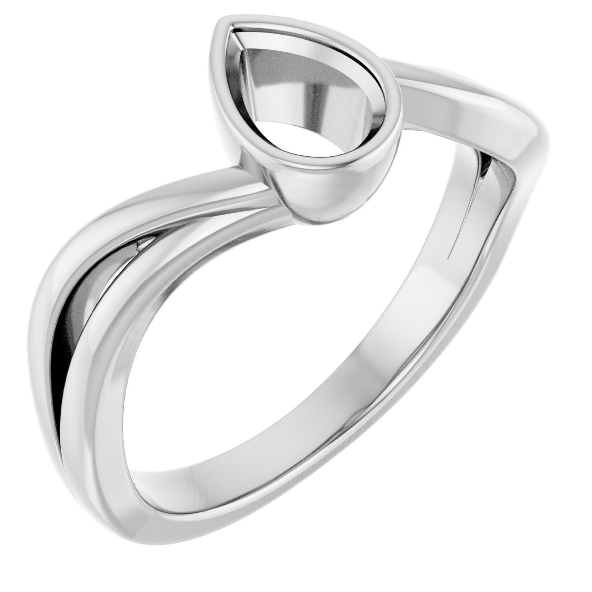 Bezel-Set Engagement Ring