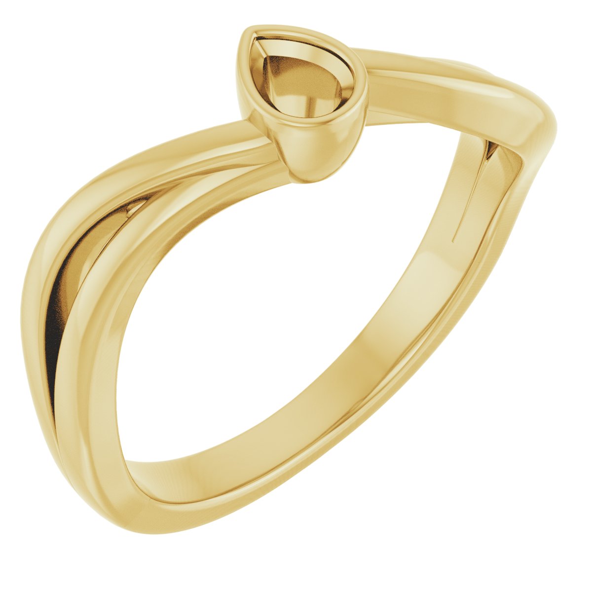 Bezel-Set Engagement Ring