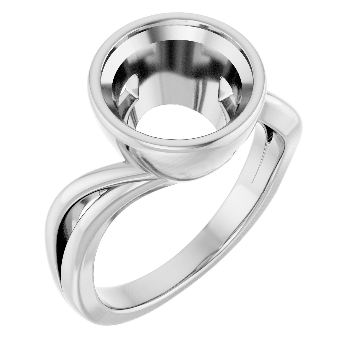 Bezel-Set Engagement Ring