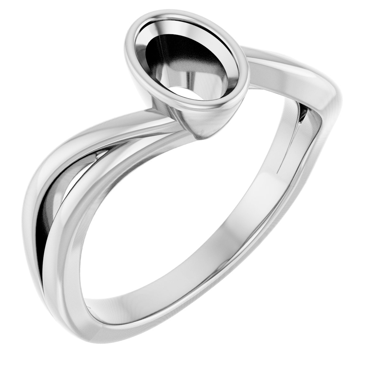 Bezel-Set Engagement Ring
