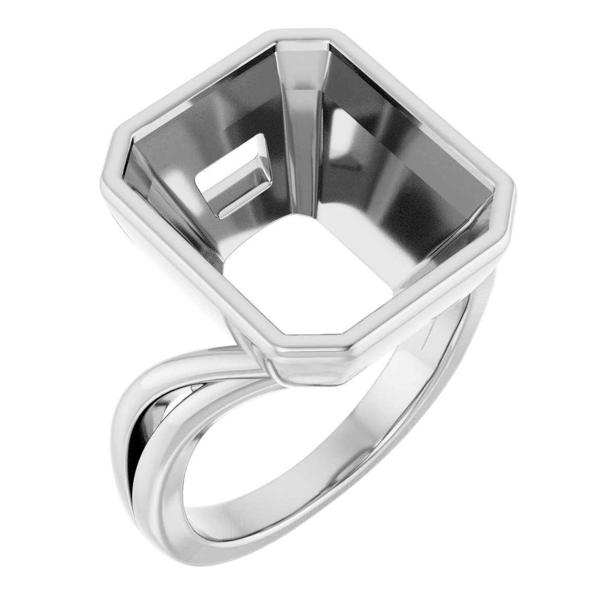 Bezel-Set Engagement Ring