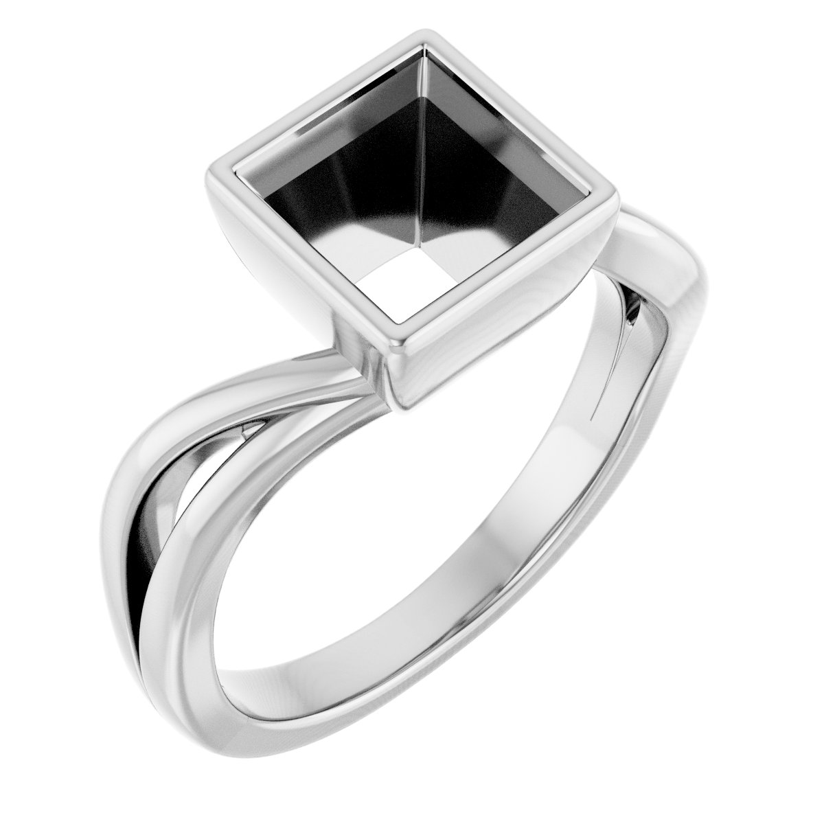 Bezel-Set Engagement Ring