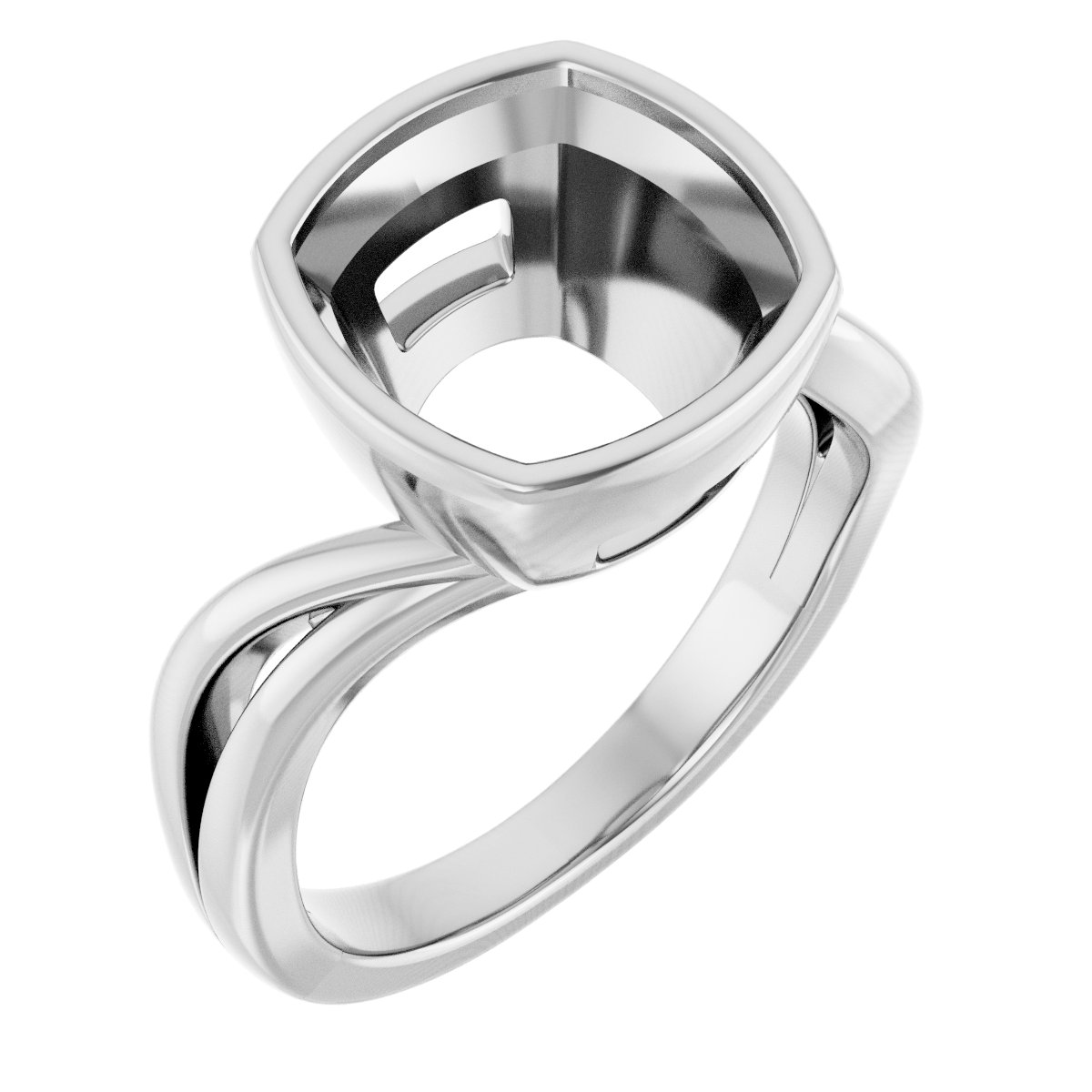 Bezel-Set Engagement Ring
