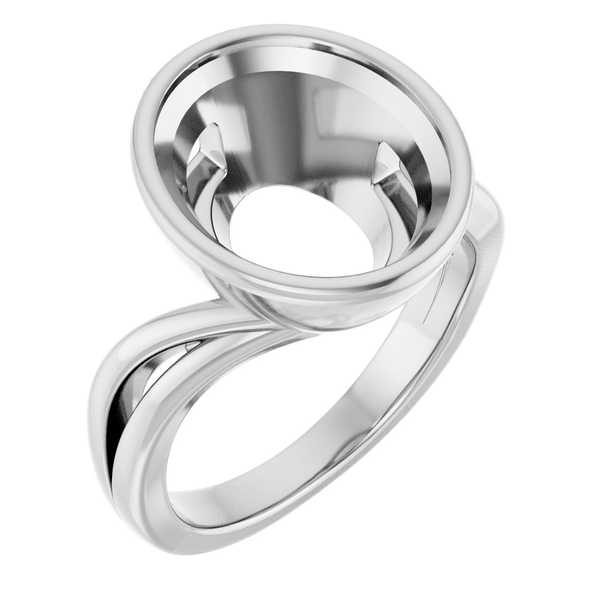 Bezel-Set Engagement Ring