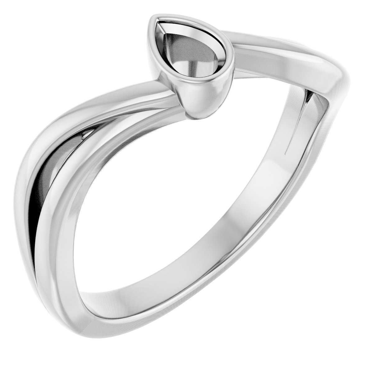 Bezel-Set Engagement Ring