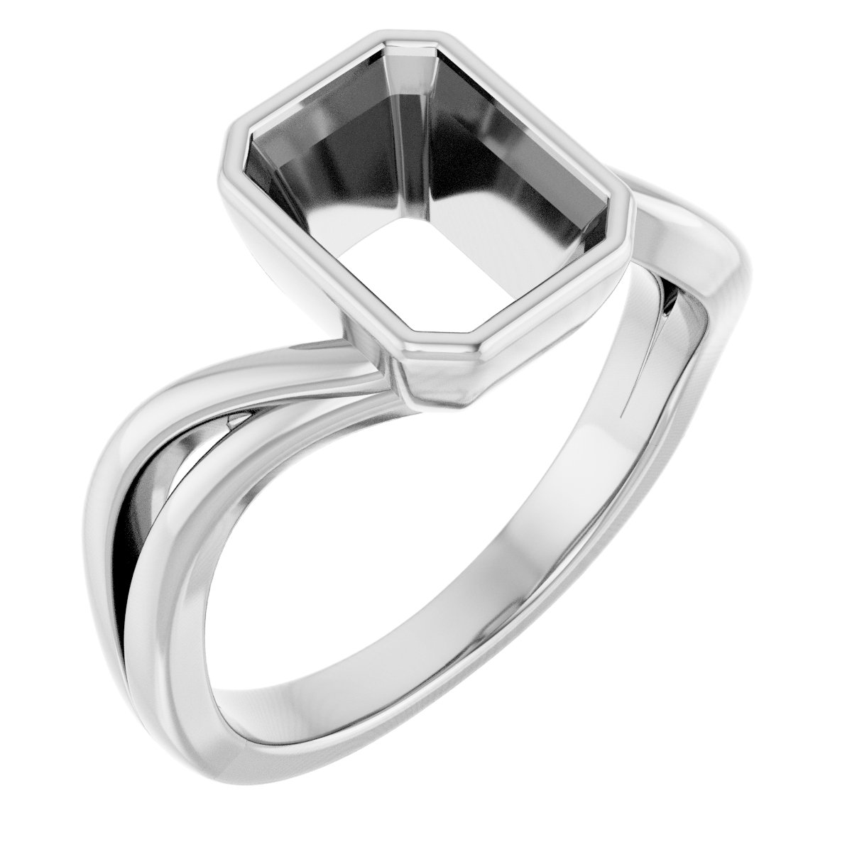 Bezel-Set Engagement Ring