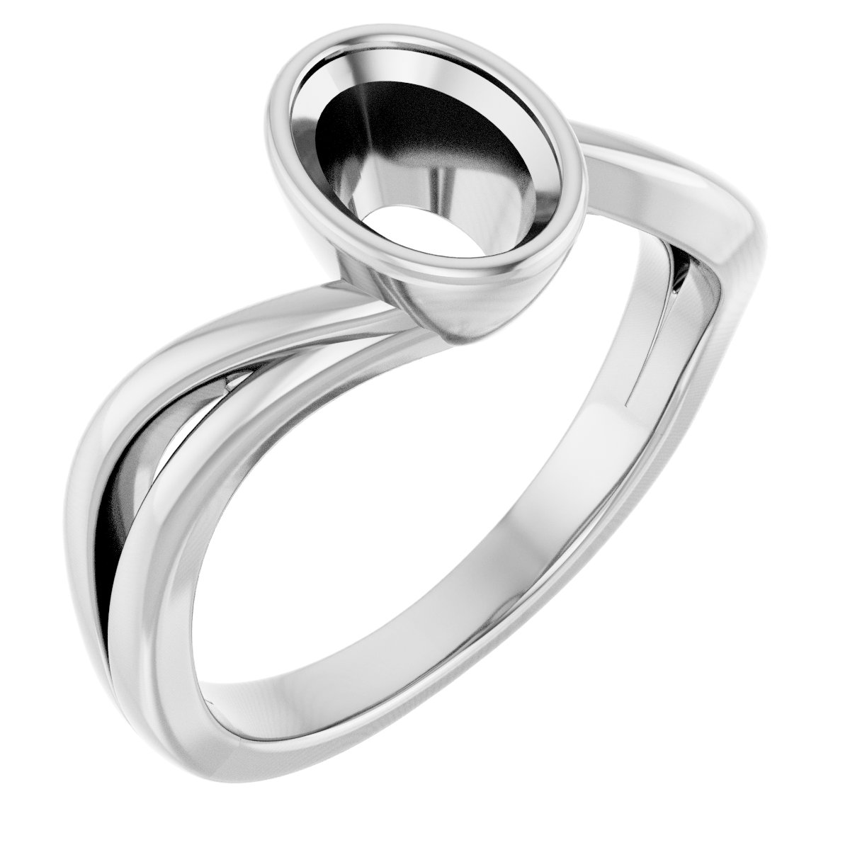 Bezel-Set Engagement Ring