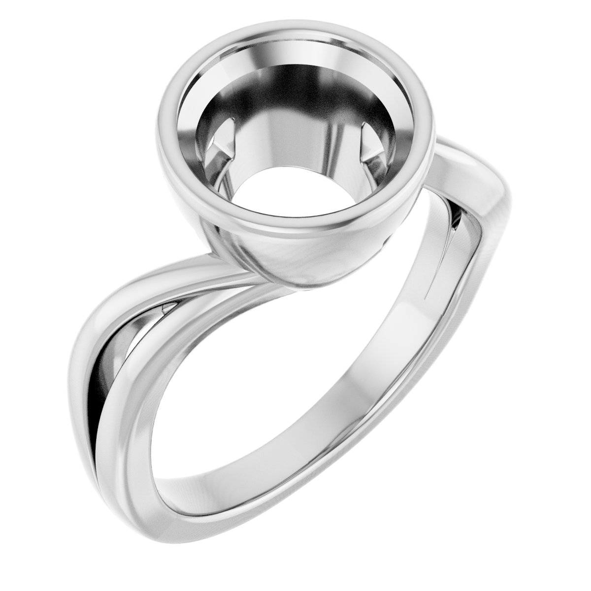 Bezel-Set Engagement Ring