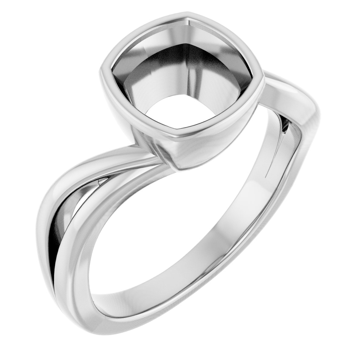Bezel-Set Engagement Ring