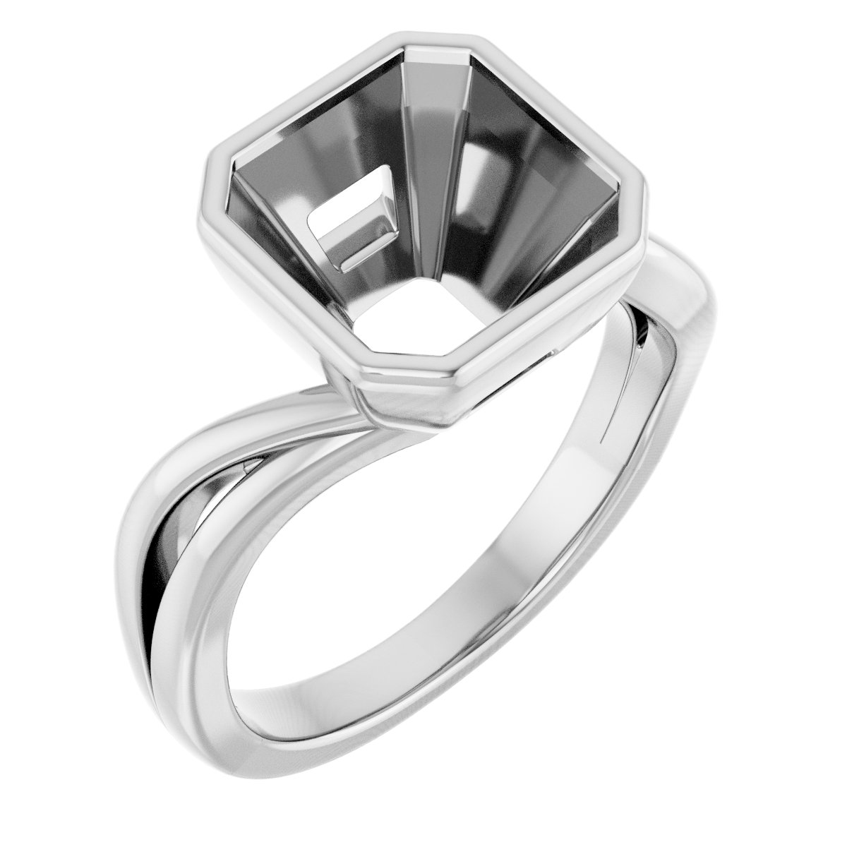 Bezel-Set Engagement Ring