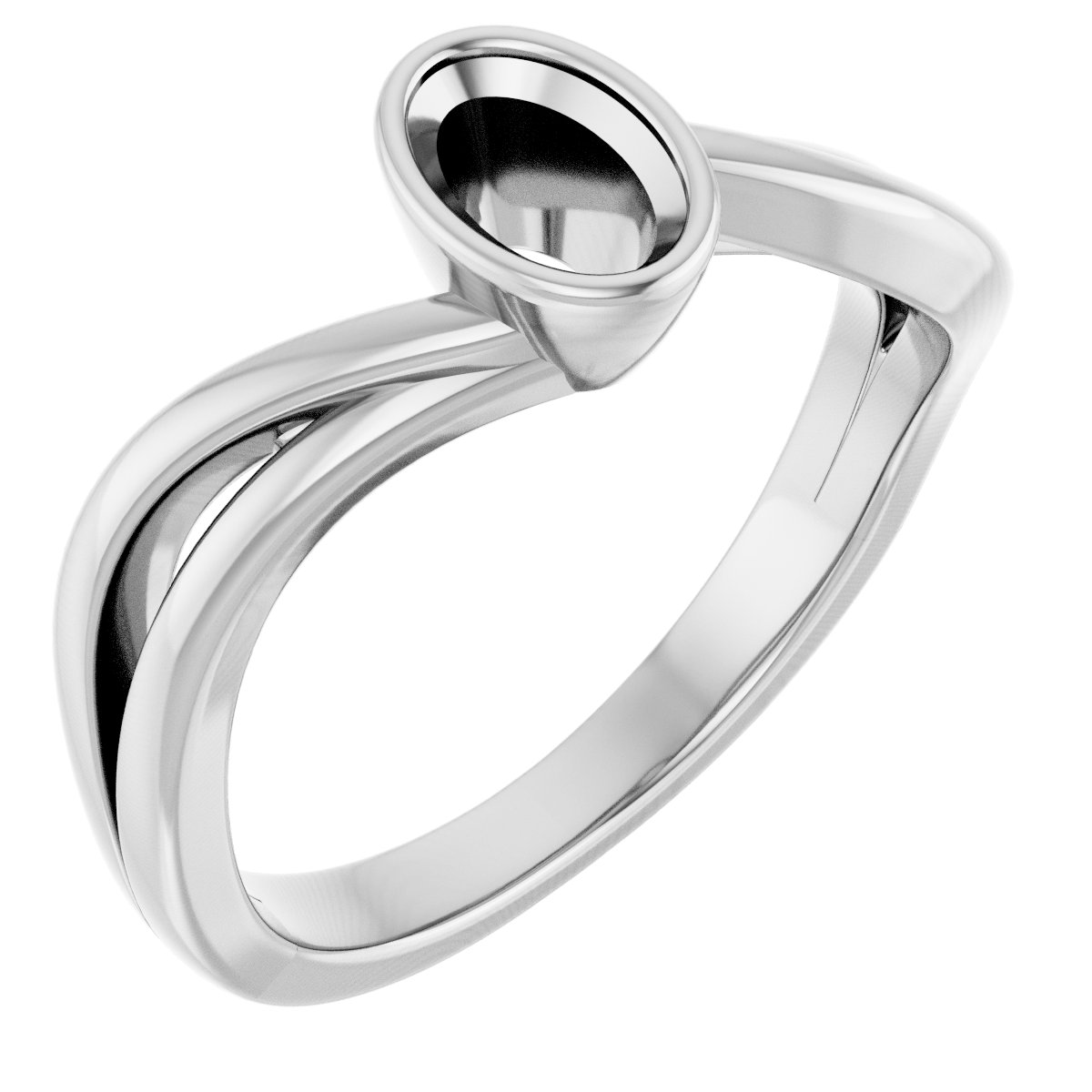 Bezel-Set Engagement Ring