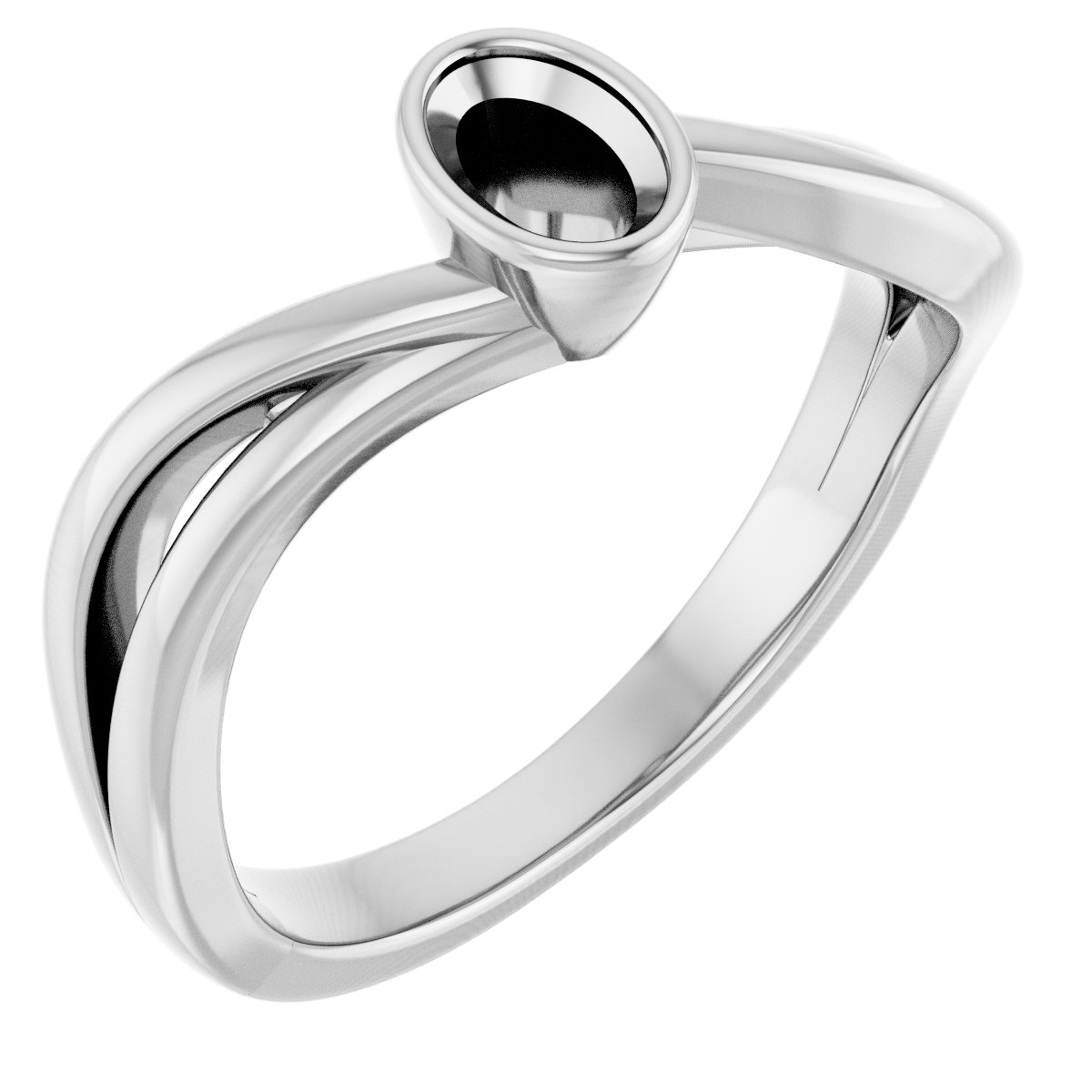Bezel-Set Engagement Ring