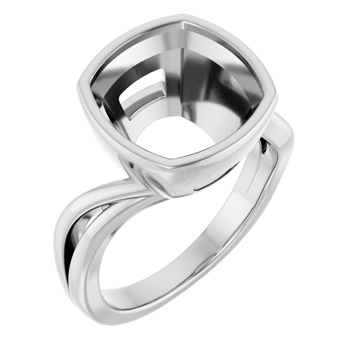 Bezel-Set Engagement Ring