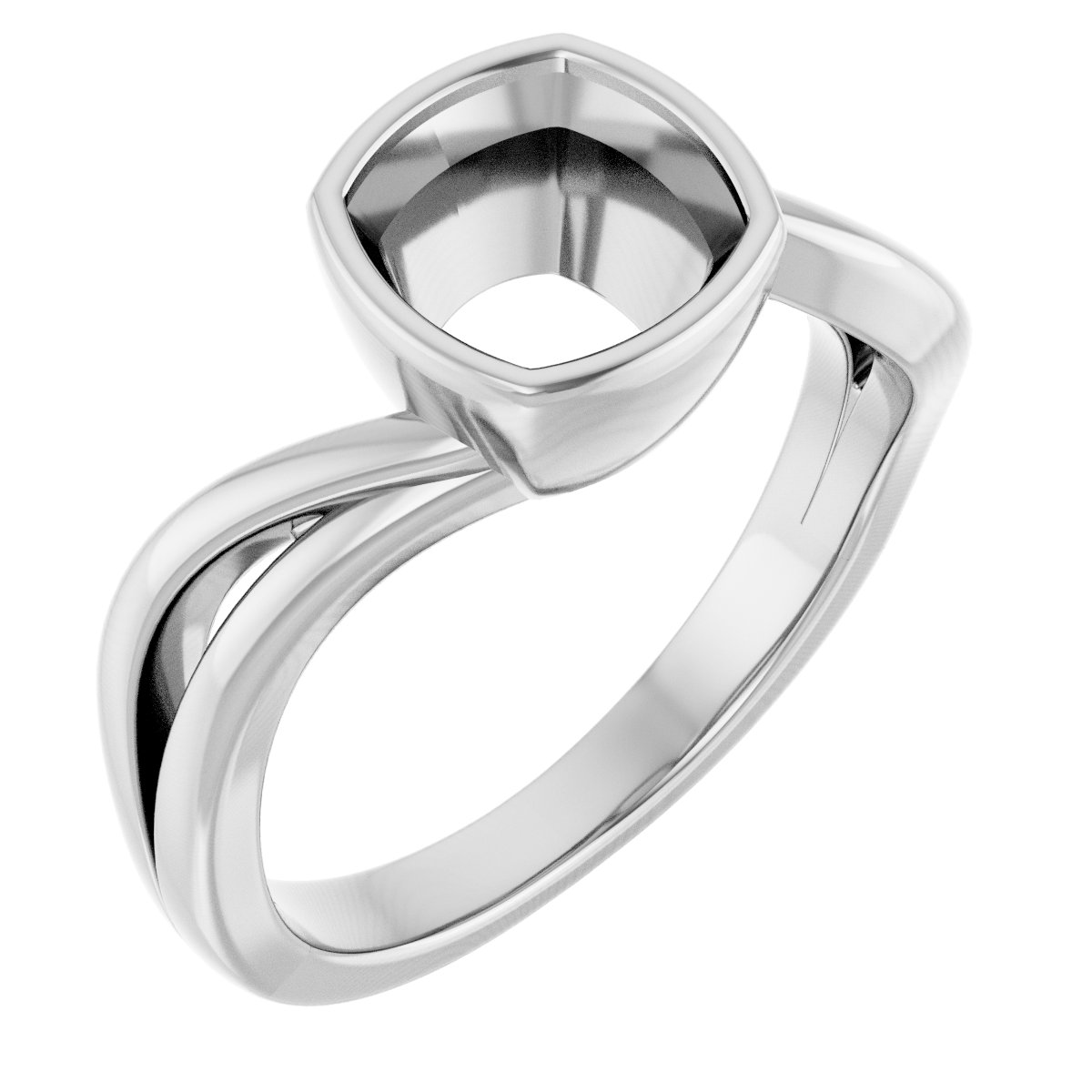 Bezel-Set Engagement Ring
