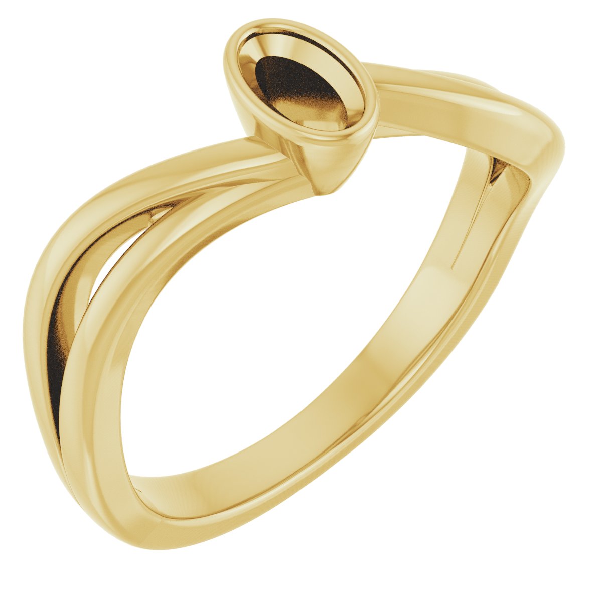 Bezel-Set Engagement Ring