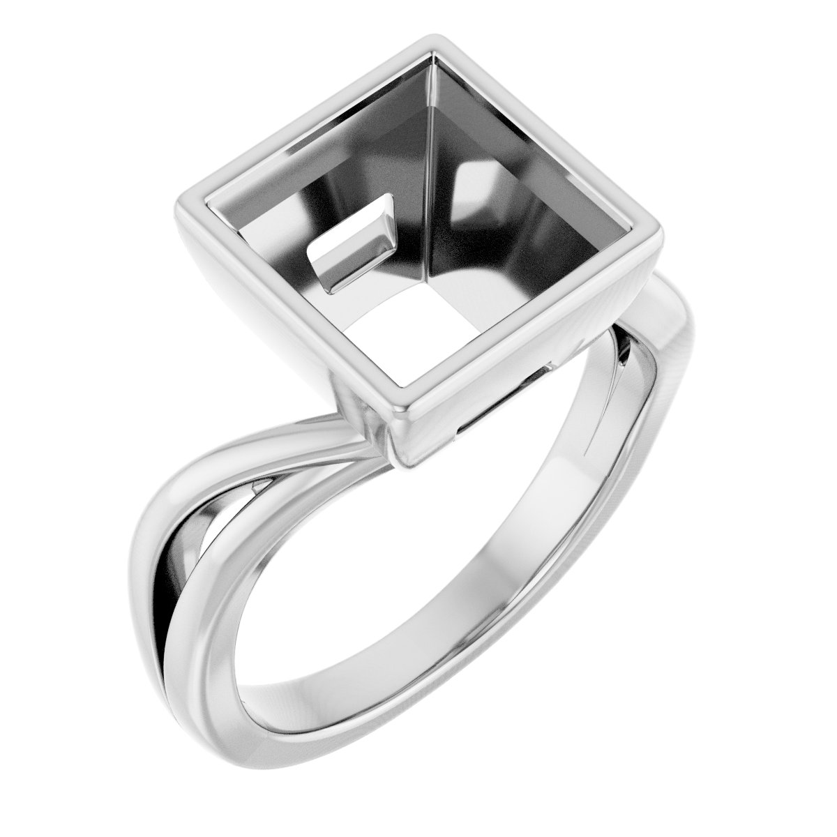 Bezel-Set Engagement Ring