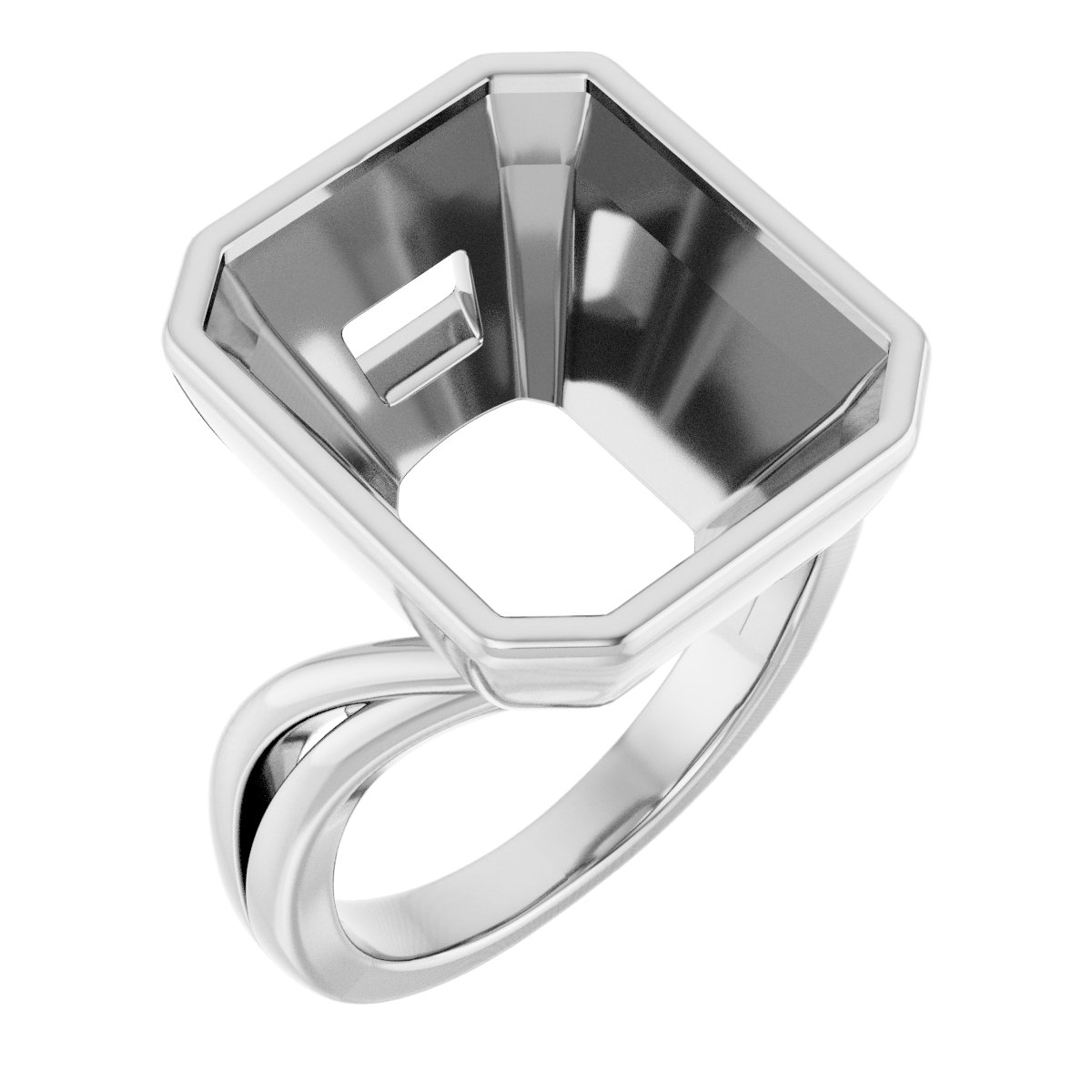 Bezel-Set Engagement Ring