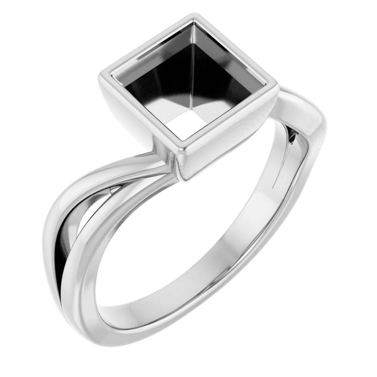 Bezel-Set Engagement Ring