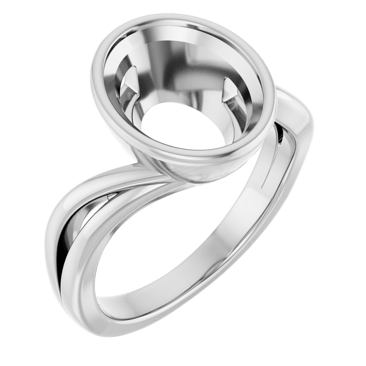 Bezel-Set Engagement Ring