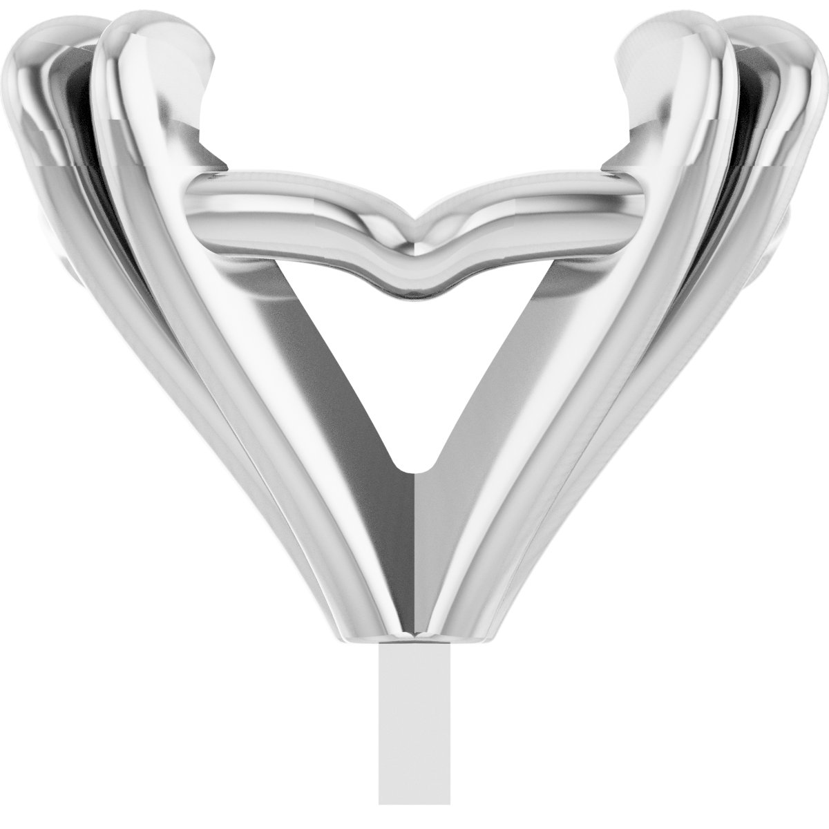 Elongated Cushion 4-Prong Double Claw Peg Setting