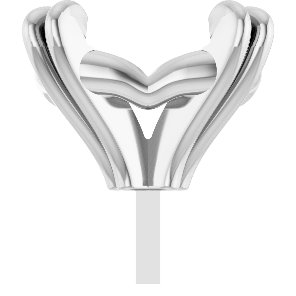 Elongated Cushion 4-Prong Double Claw Peg Setting