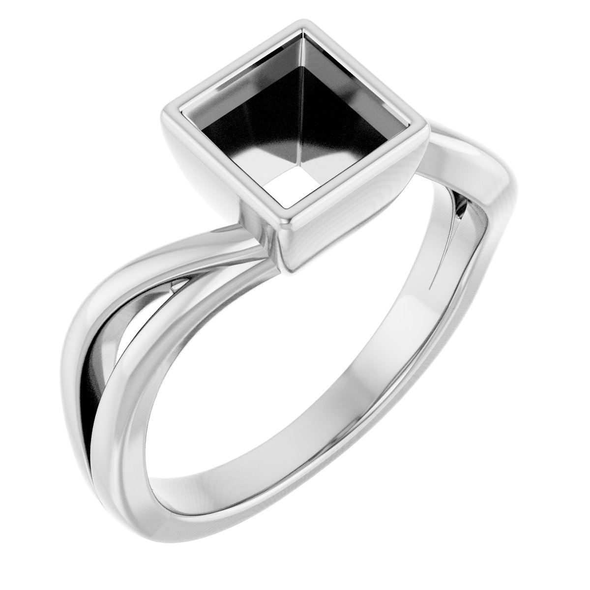 Bezel-Set Engagement Ring