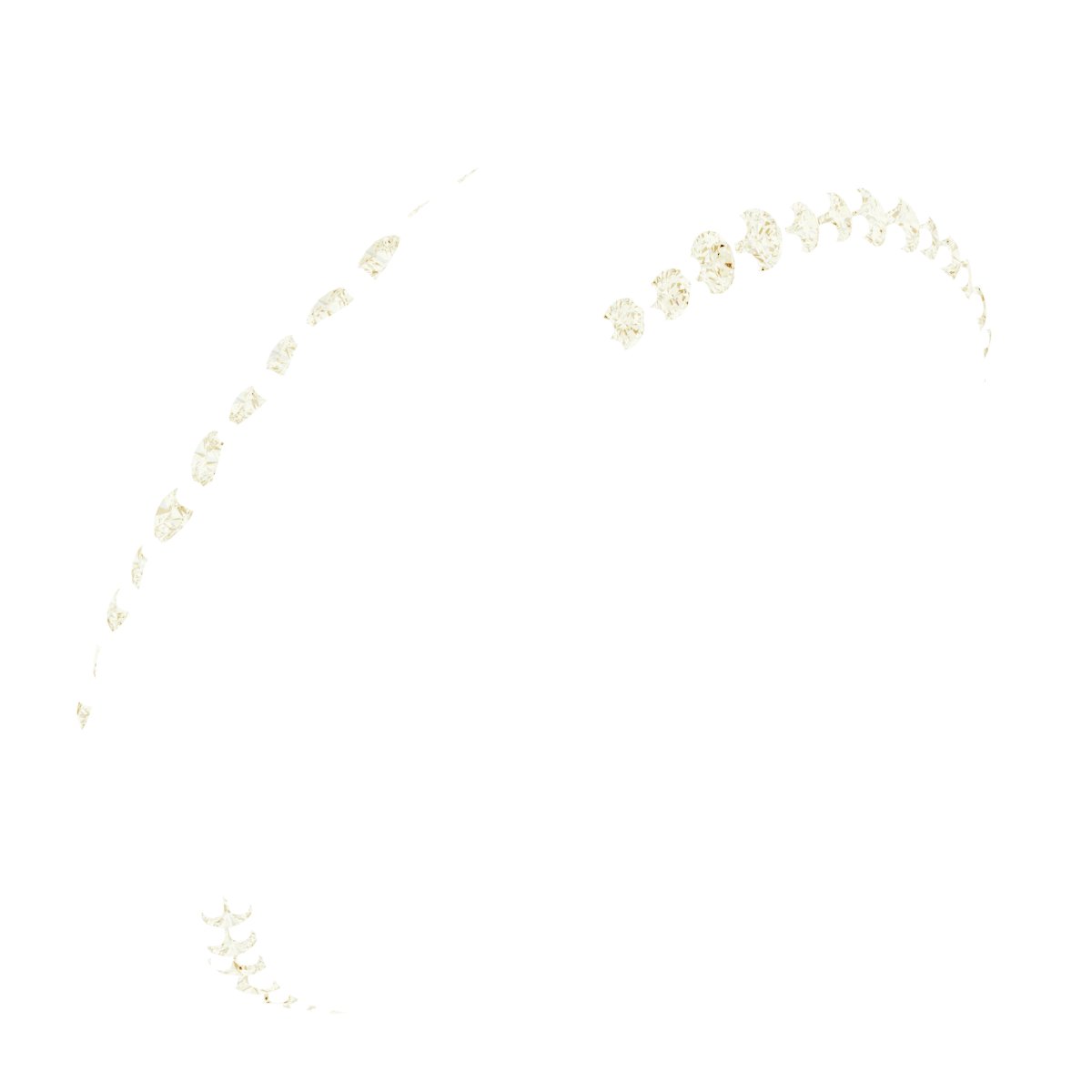 Scalloped Beveled-Edge Accented Band