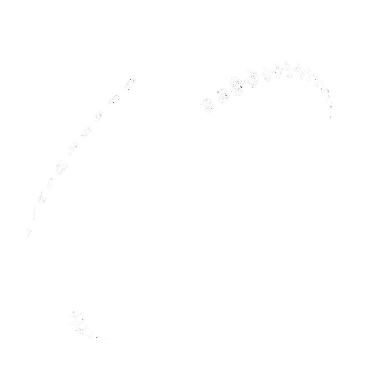 Scalloped Beveled-Edge Accented Band