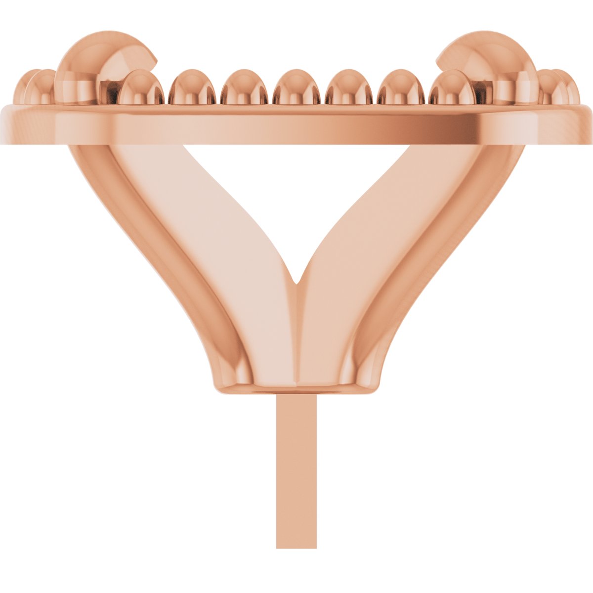 4-Prong Claw Milgrain Peg Setting