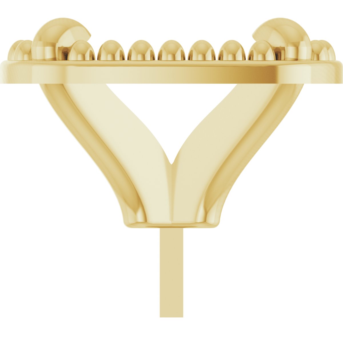 4-Prong Claw Milgrain Peg Setting