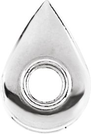 Bezel-Set Pear Slide Pendant