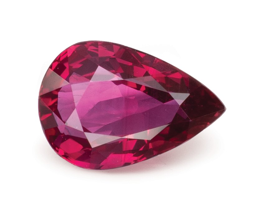 PEAR 1.02ct Natural Ruby