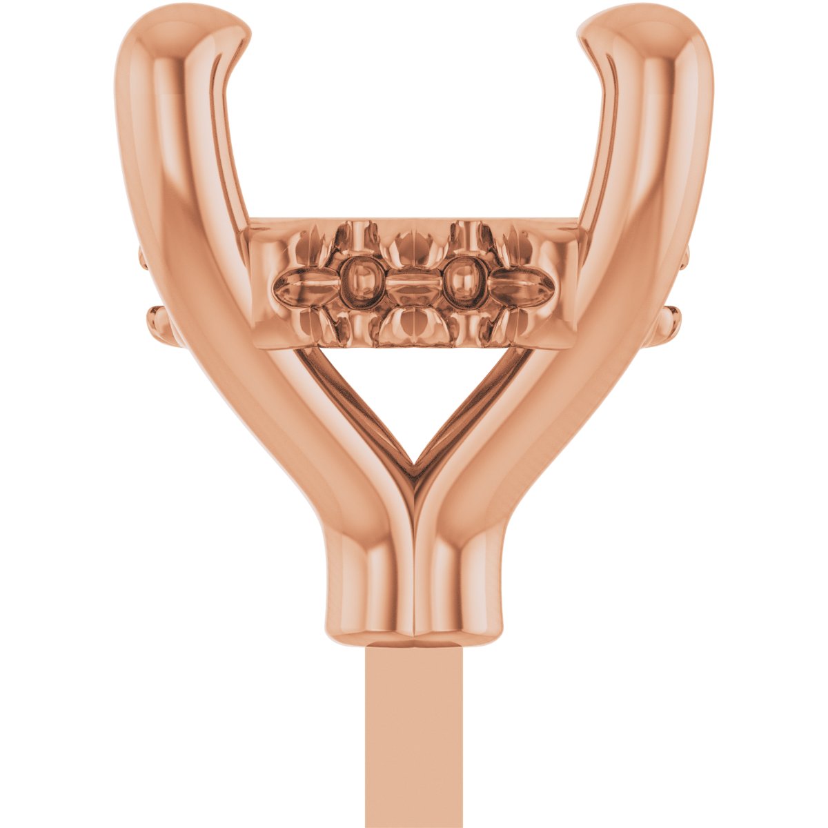 4-Prong Pre-Notched Claw Hidden Halo-Style Peg Setting