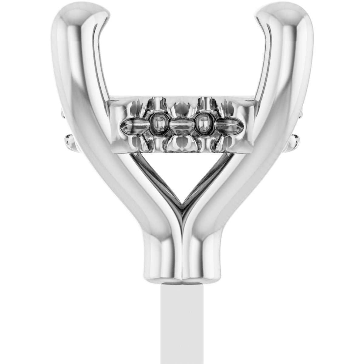 4-Prong Pre-Notched Claw Hidden Halo-Style Peg Setting