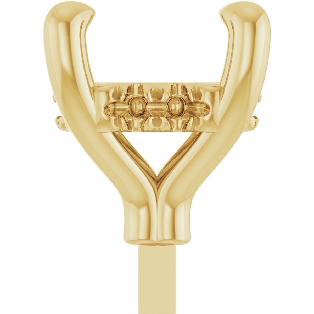 4-Prong Pre-Notched Claw Hidden Halo-Style Peg Setting