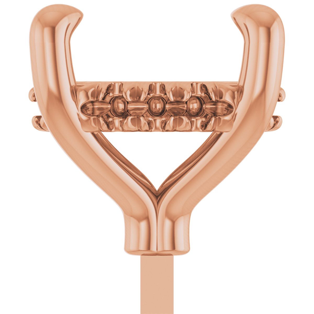 4-Prong Pre-Notched Claw Hidden Halo-Style Peg Setting