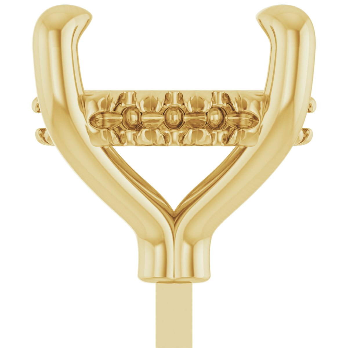 4-Prong Pre-Notched Claw Hidden Halo-Style Peg Setting