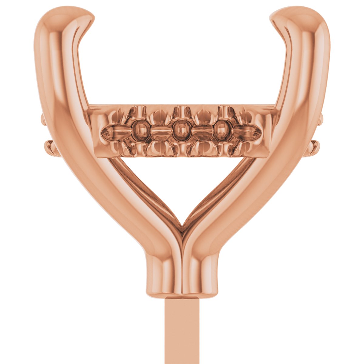 4-Prong Pre-Notched Claw Hidden Halo-Style Peg Setting