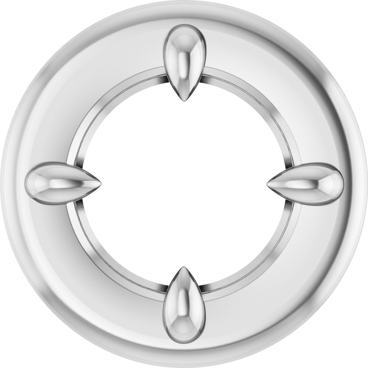 Claw-Prong Bezel-Style Solitaire Necklace or Pendant