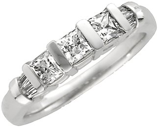 3/4 CTW Natural Diamond Anniversary Band – Platinum