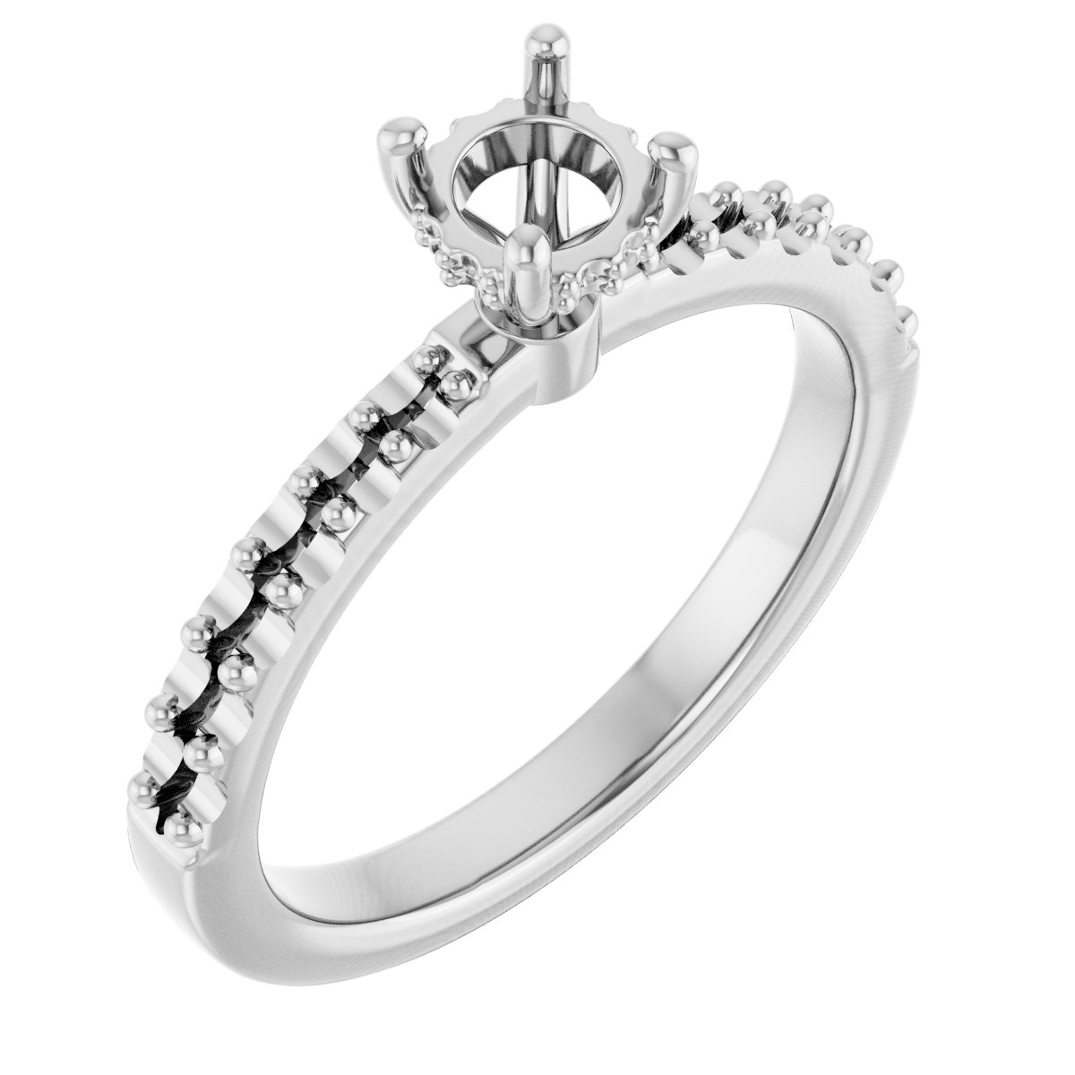 Hidden Halo-Style Engagement Ring