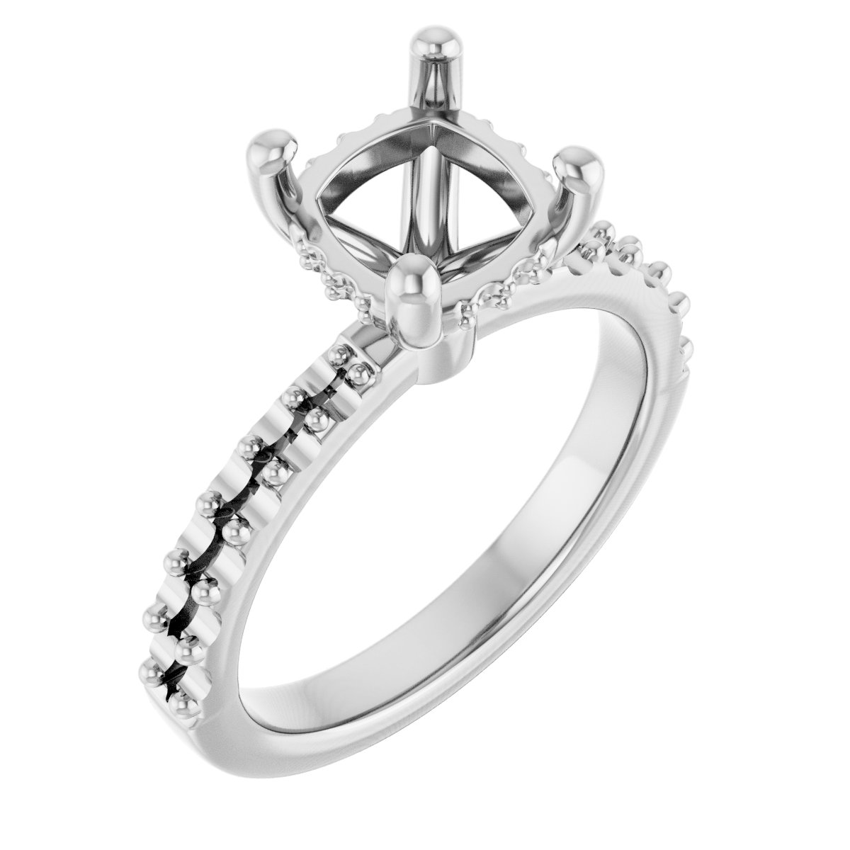 Hidden Halo-Style Engagement Ring