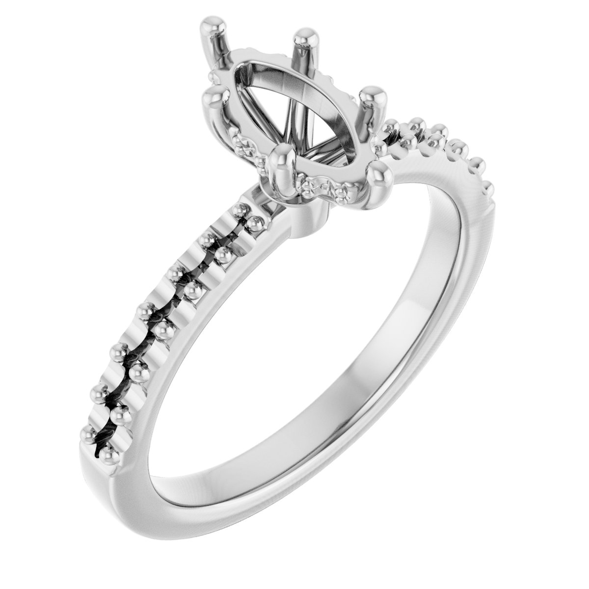 Hidden Halo-Style Engagement Ring