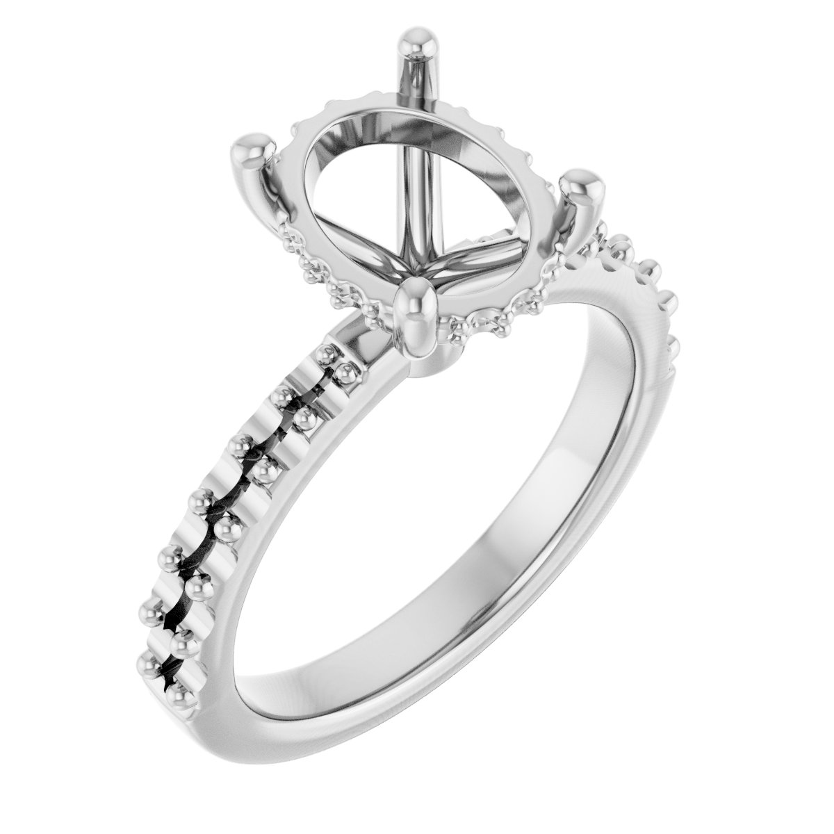 Hidden Halo-Style Engagement Ring