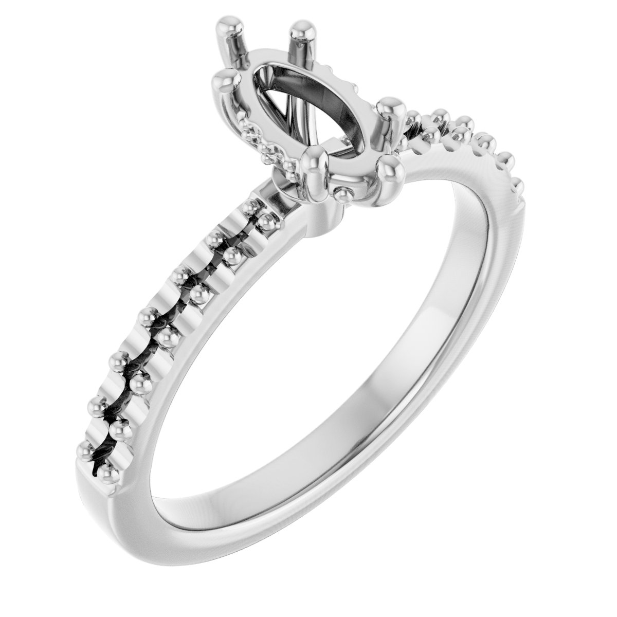Hidden Halo-Style Engagement Ring