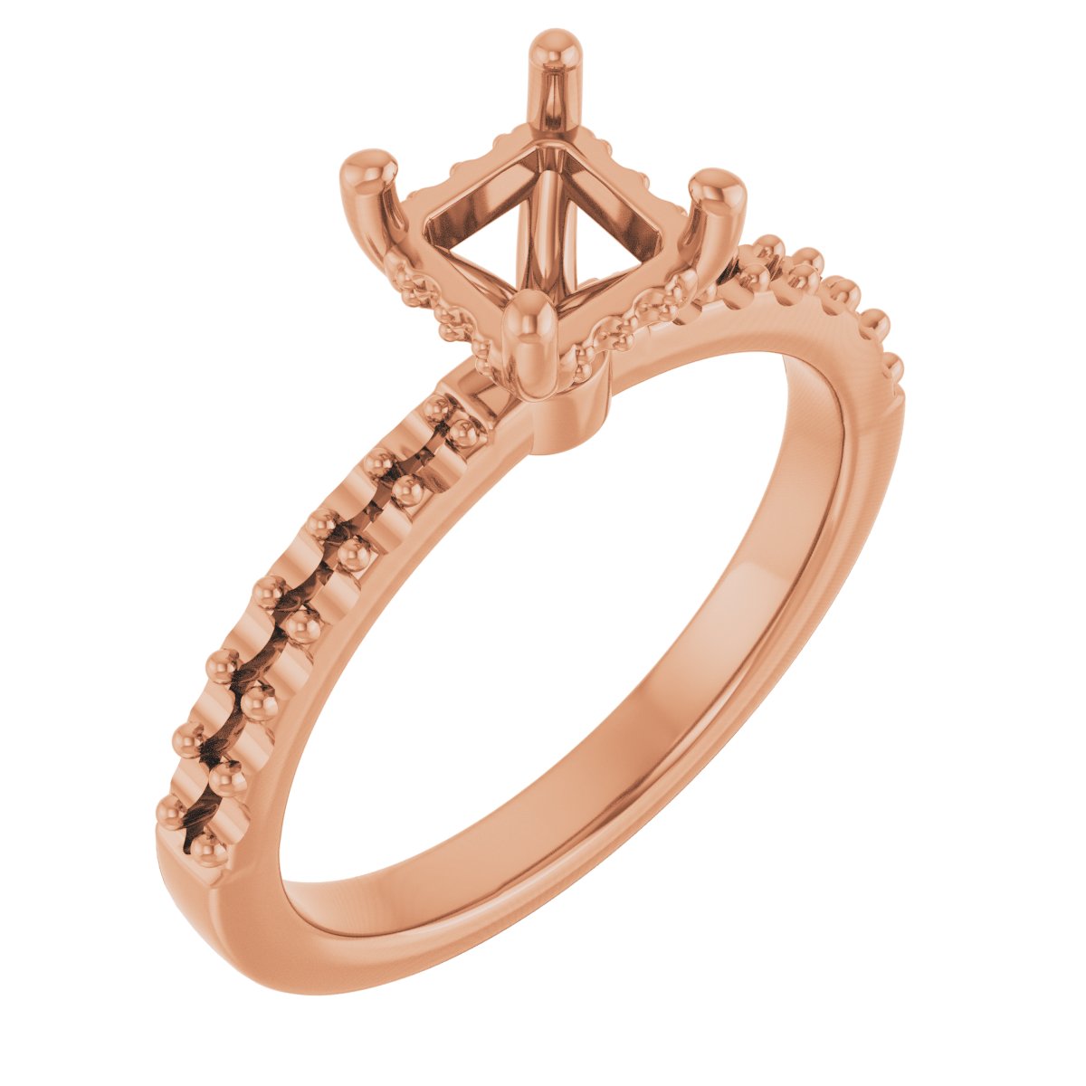 Hidden Halo-Style Engagement Ring