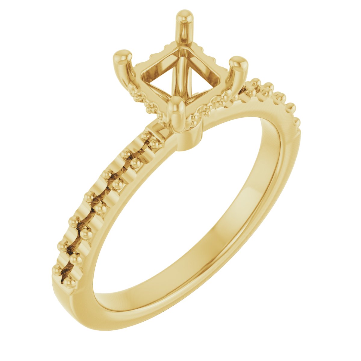 Hidden Halo-Style Engagement Ring