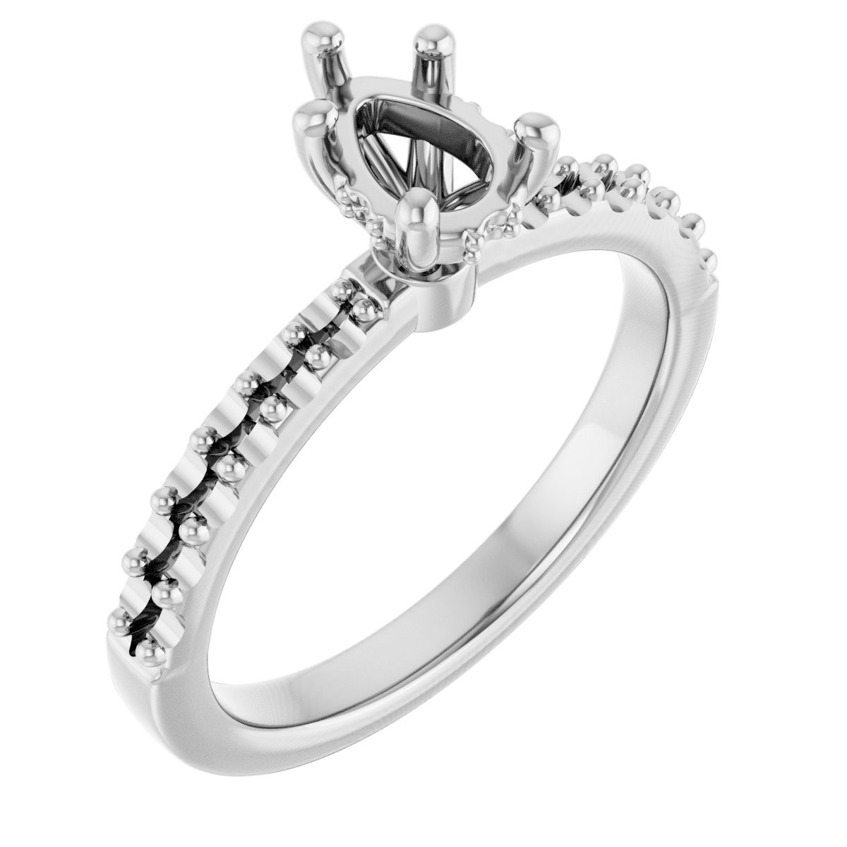 Hidden Halo-Style Engagement Ring