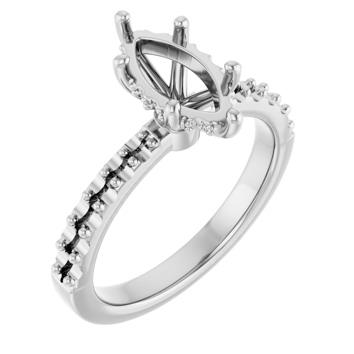 Hidden Halo-Style Engagement Ring