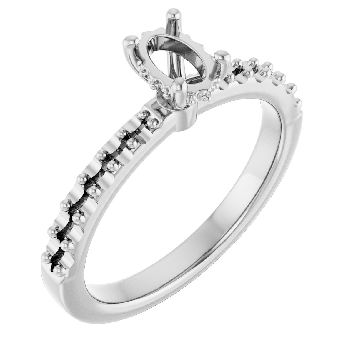 Hidden Halo-Style Engagement Ring